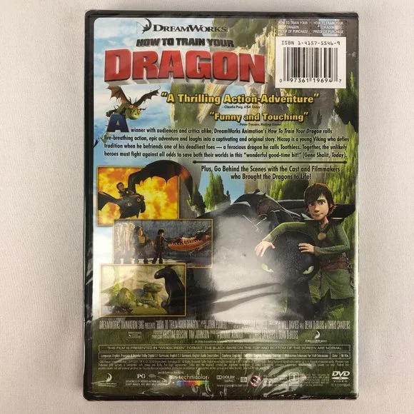 How to Train your Dragon DVD Dreamworks - Picture 2 of 2